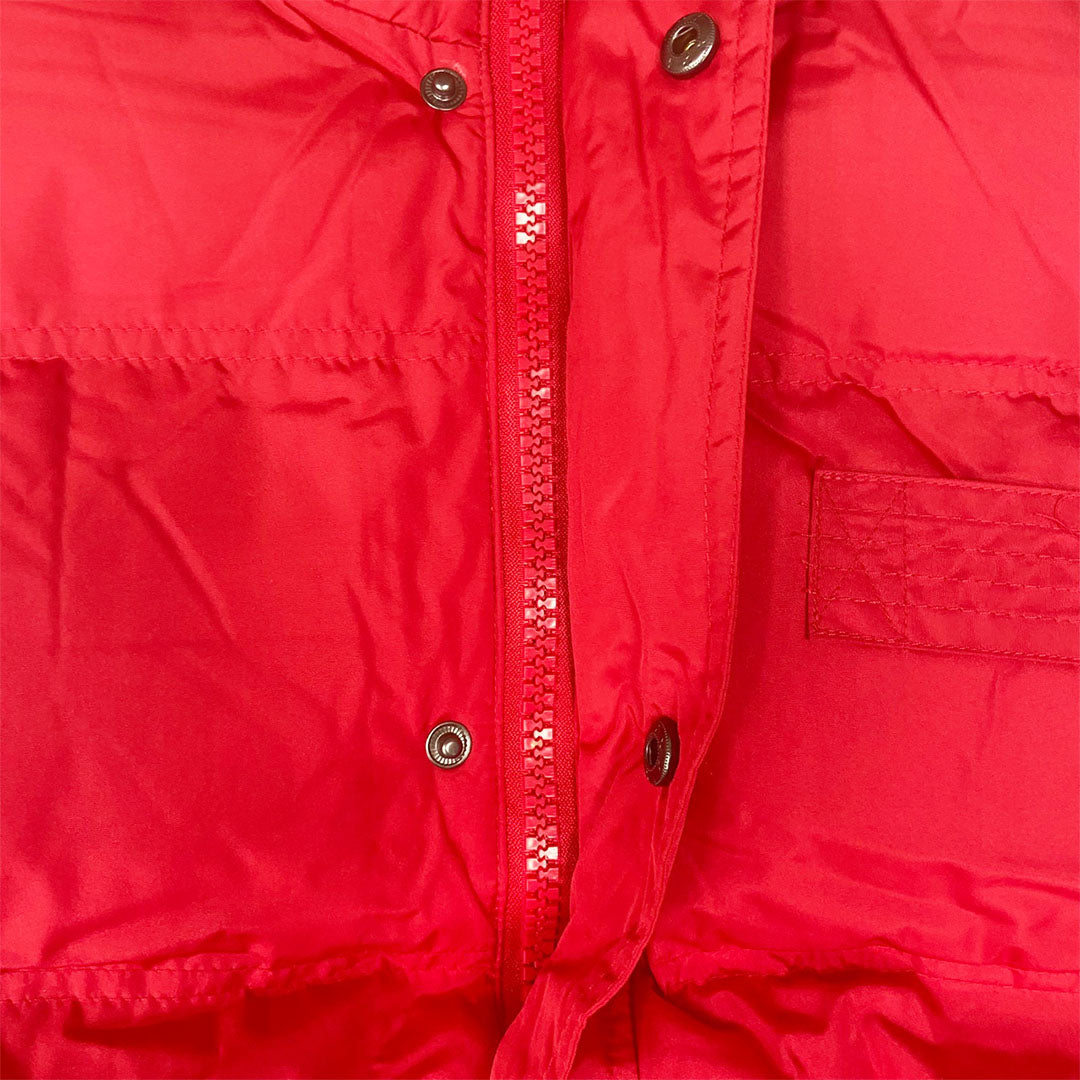 Red Winter Puffer Vest Jacket