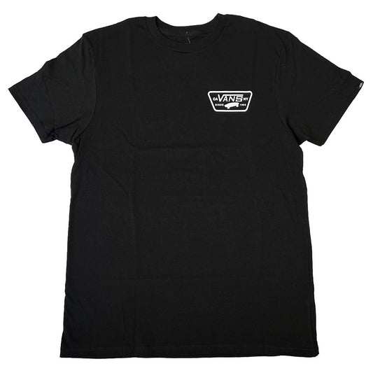 VANS Full Patch Logo Chest Print in T-shirt Black
