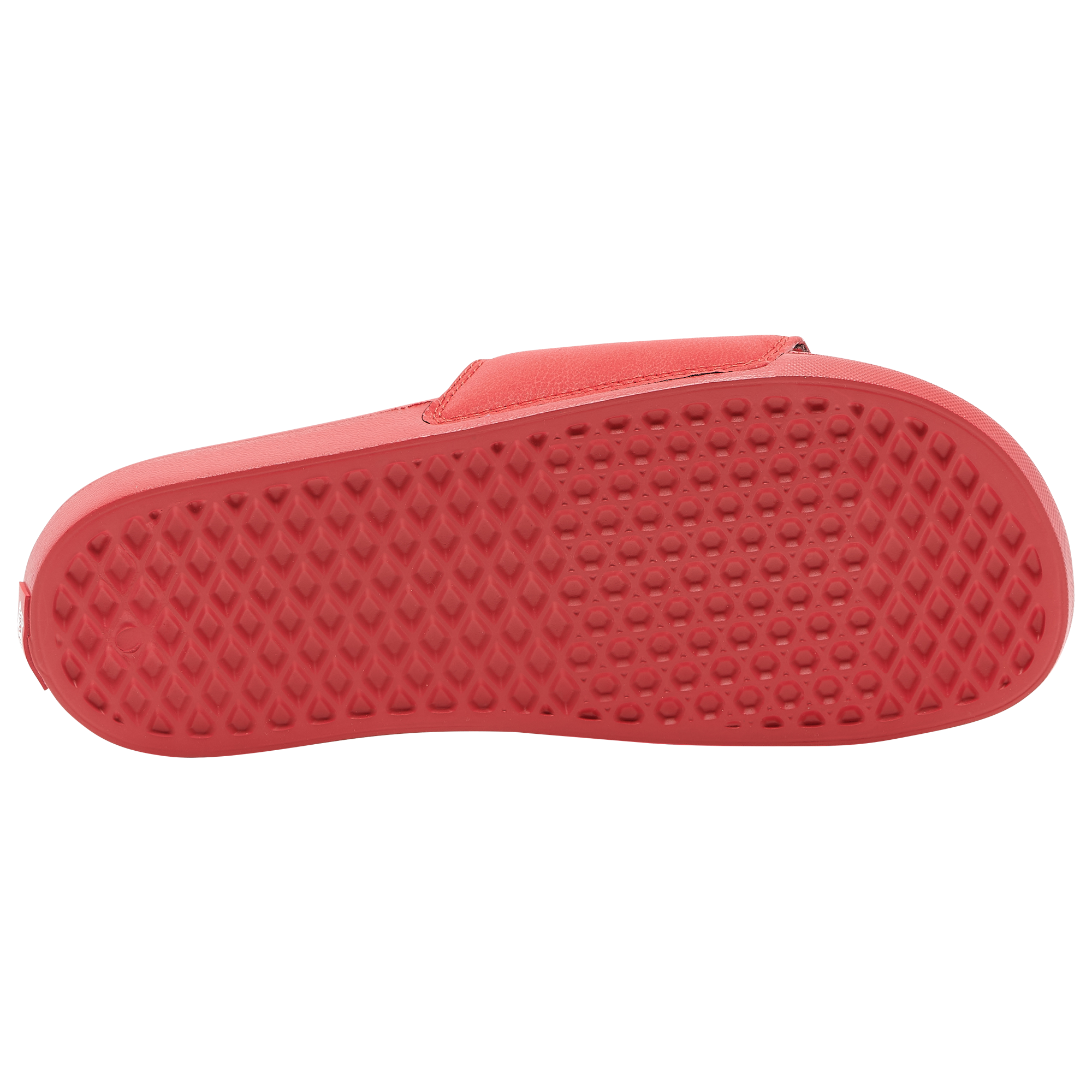Vans Red Classic Logo Slides On