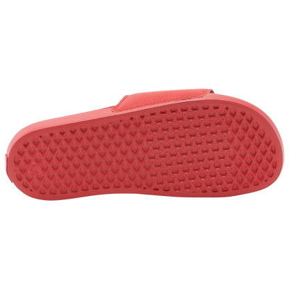 Vans Red Classic Logo Slides On