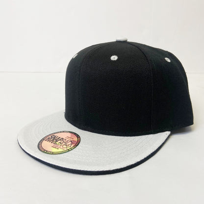 Classic 5 Panel Snapback Two Tone Hat - Green Camo