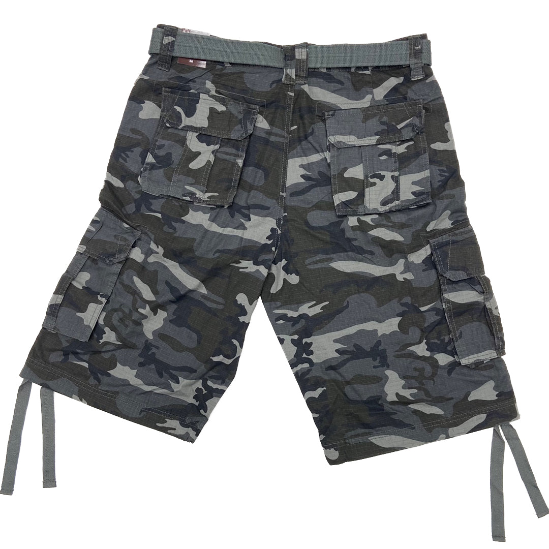 Camoflauge Military Cargo Shorts with Pockets