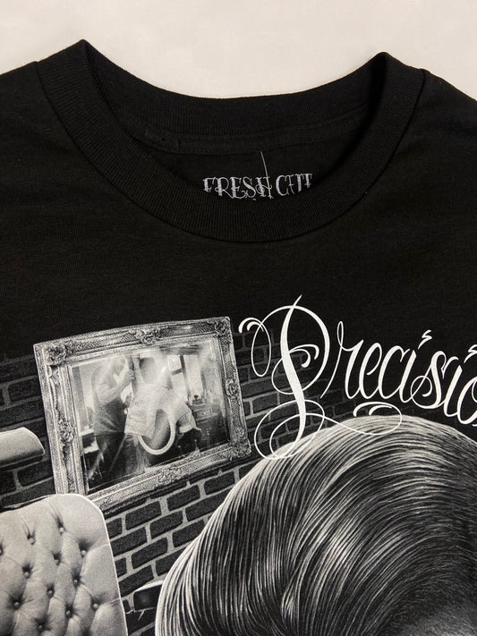 DGA Fresh Cut Skull Barber Shop Graphic T-Shirt