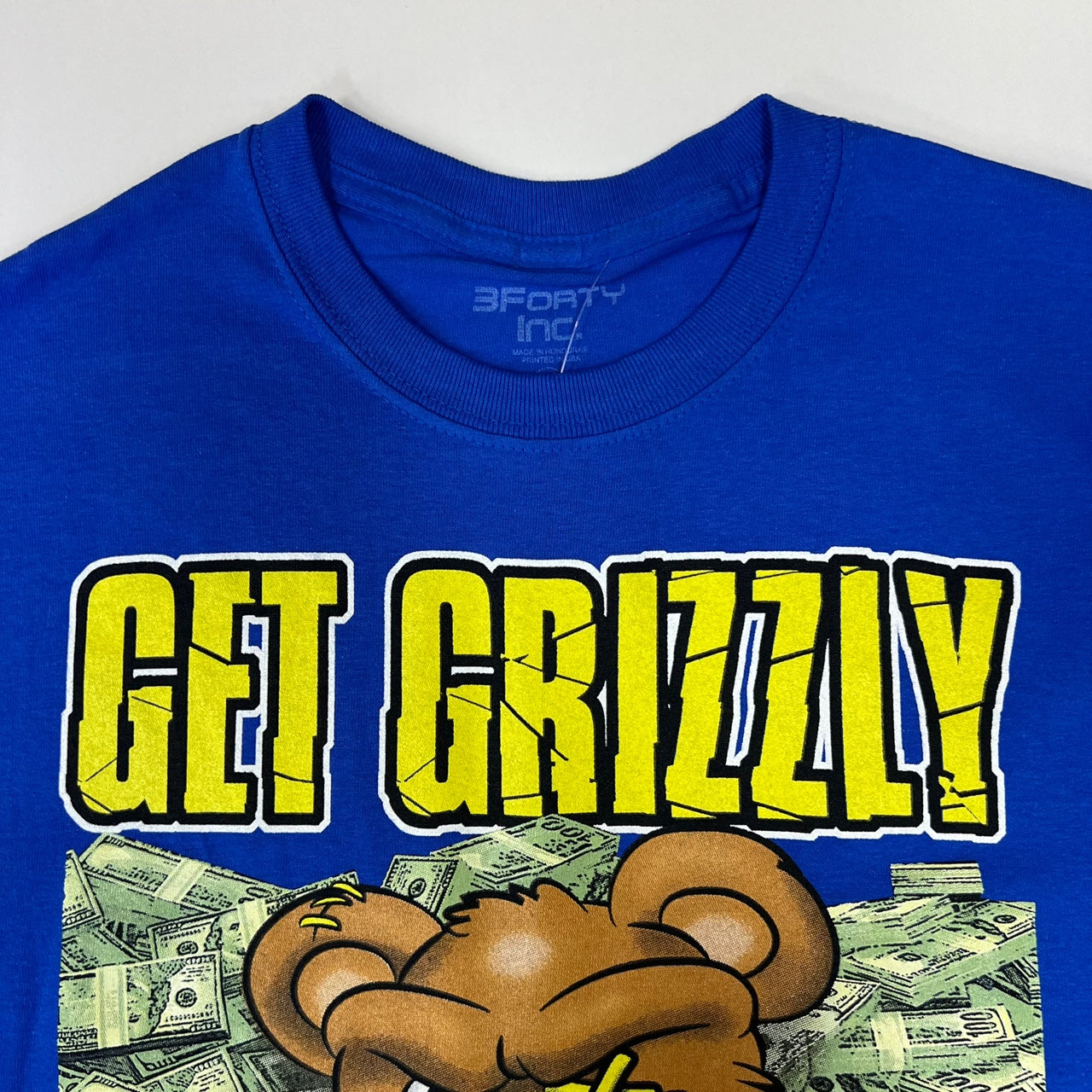 3FORTY Get Grizzly Money Print T-Shirt