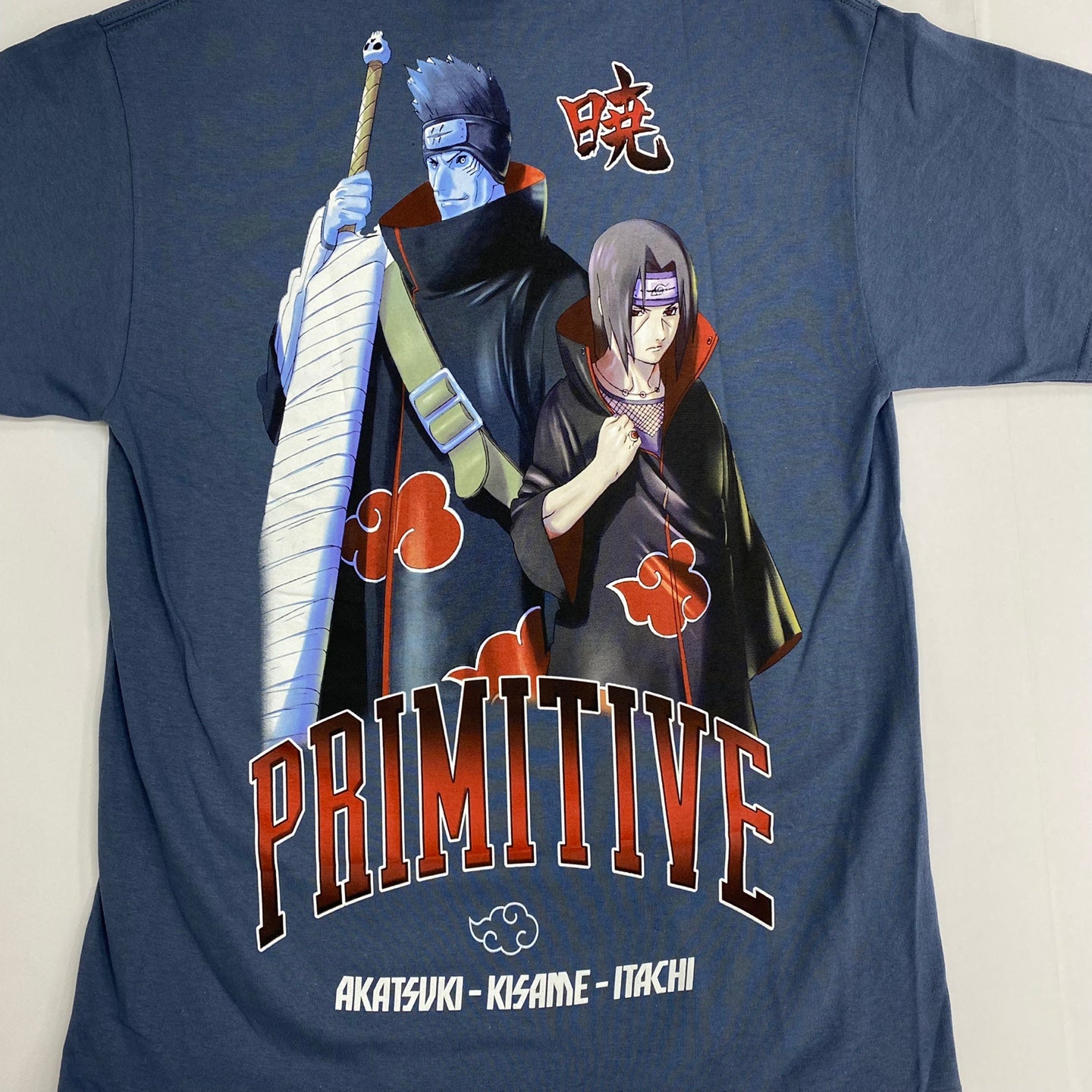 Primitive Skateboards X Naruto Shirt Akatsuki Slate Color T-Shirt