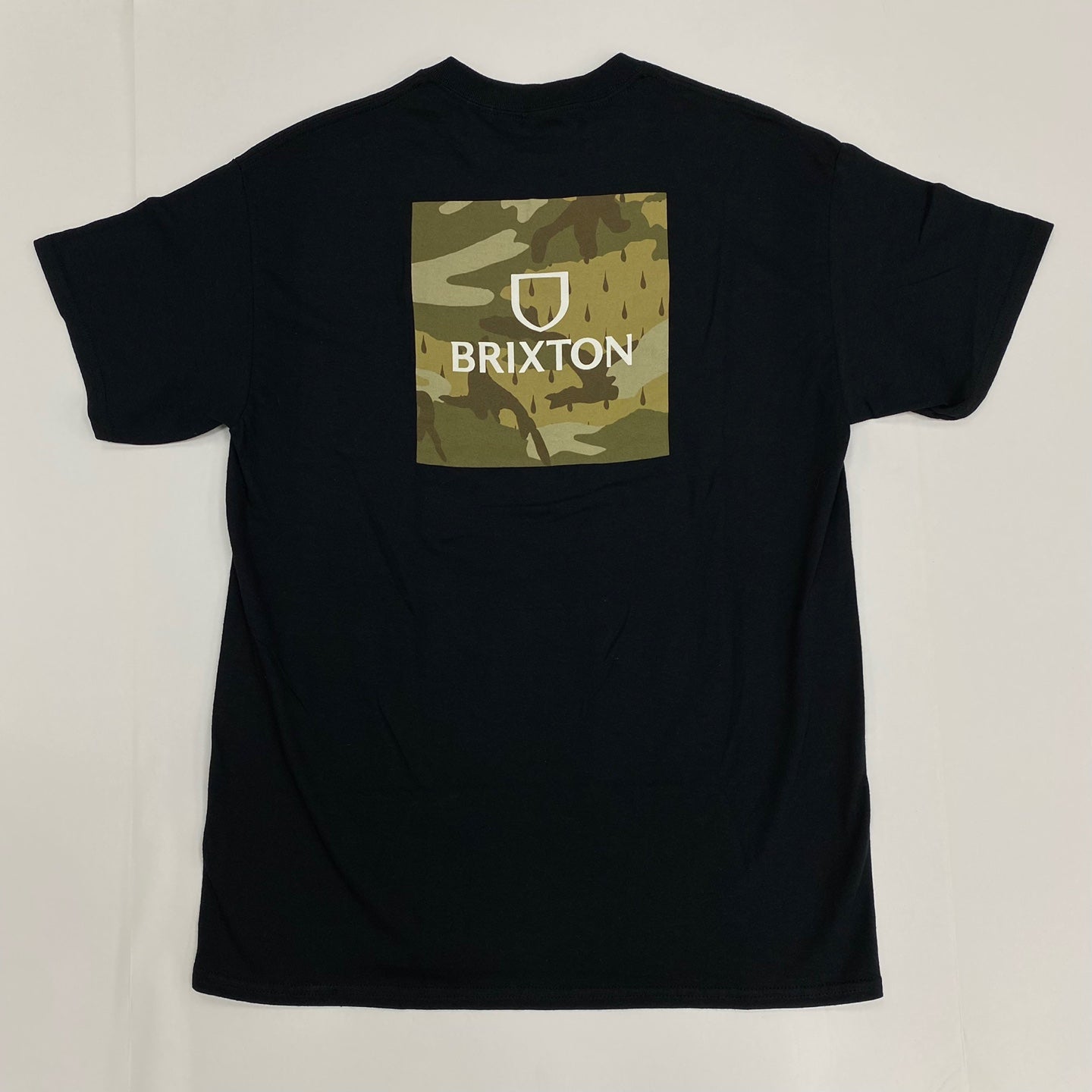 BRIXTON Alpha Square Camo Tear Drop T-Shirt