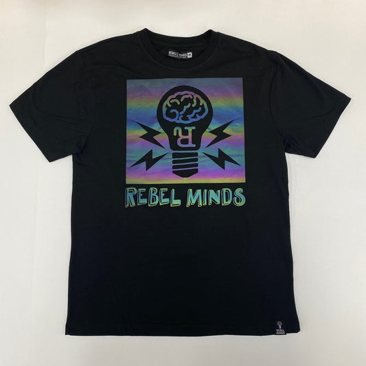 REBELMINDS Lightbulb Foil Graphic Print T-Shirt