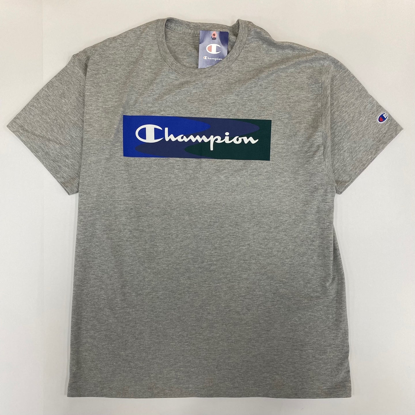 Champion Classic Script Outline Logo Print T-Shirt