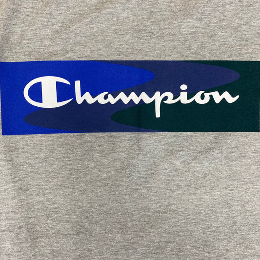 Champion Classic Script Outline Logo Print T-Shirt
