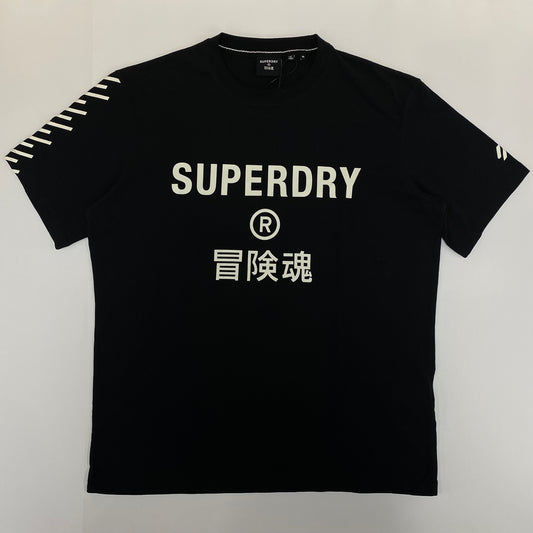 SUPERDRY Code Core Sport Graphic T-Shirt - BLACK