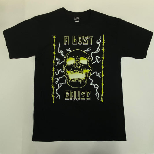 A LOST CAUSE High Voltage Skull Graphic T-Shirt