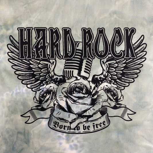Women's Hard Rock Tie Dye Crop Top T-Shirt