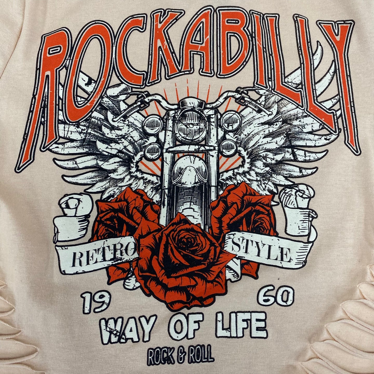 Women's Rockabilly Graphic Crop Top T-Shirt