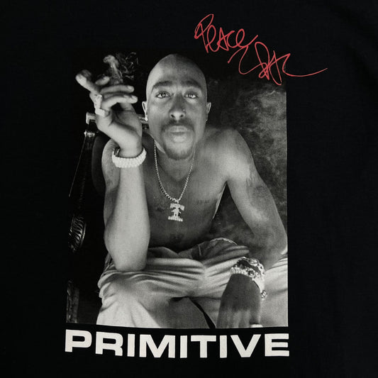 Primitive x Tupac Shakur Smoke T-Shirt - Black
