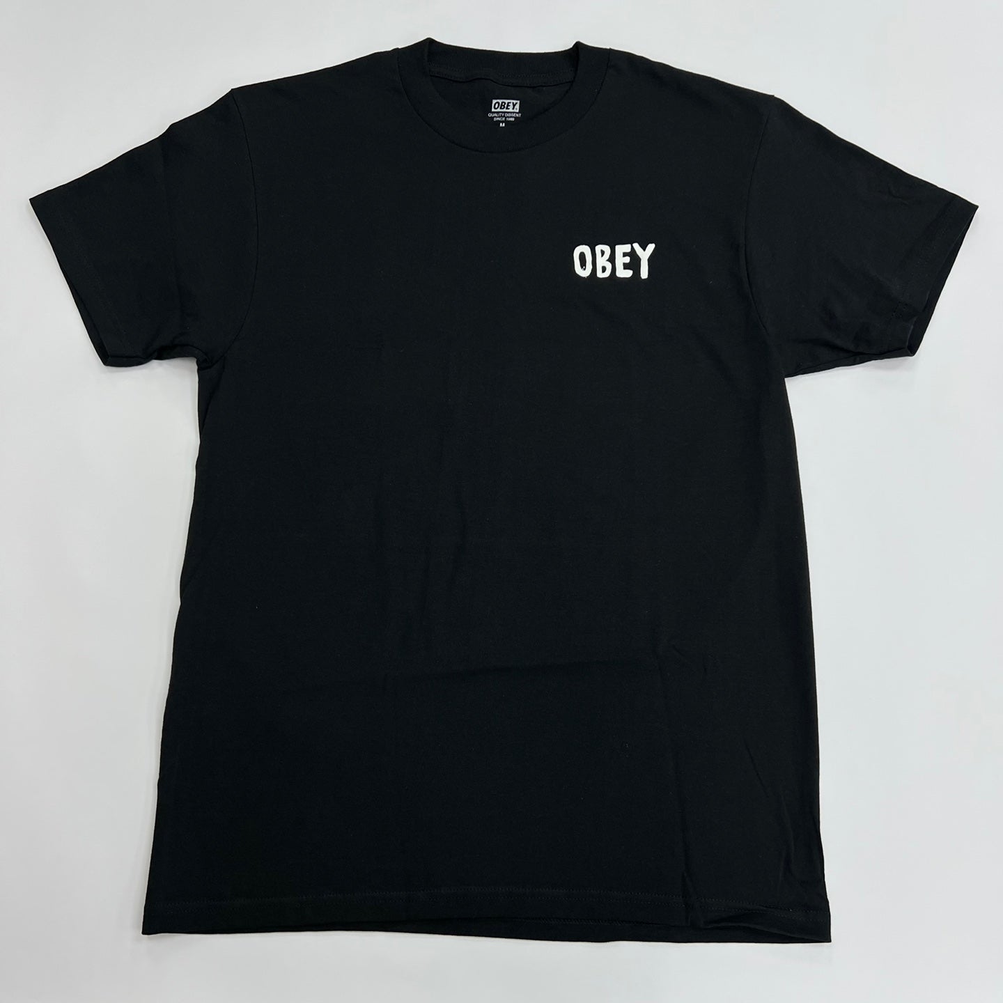OBEY Logo Print T-Shirt - Black