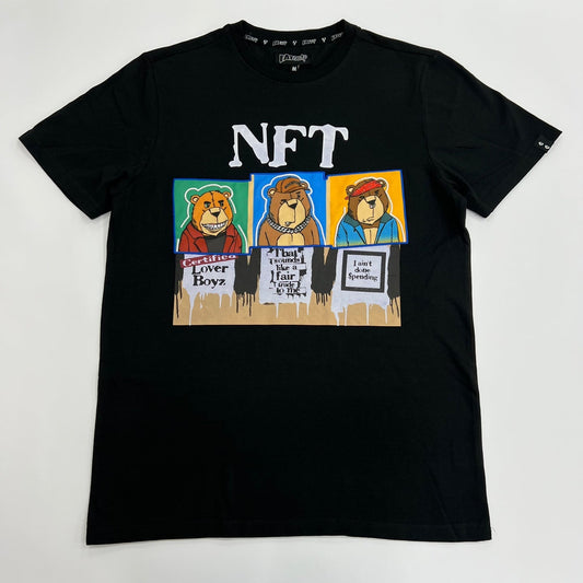 NFT Bear Graphic T-Shirt - Black