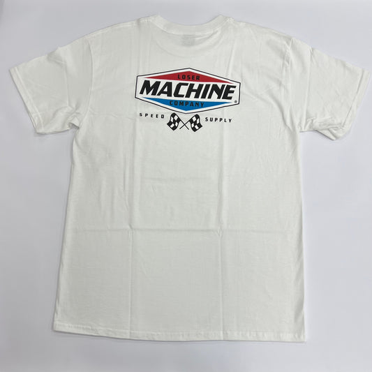 LOSER MACHINE Overdrive Speed Graphic T-Shirt - WHITE