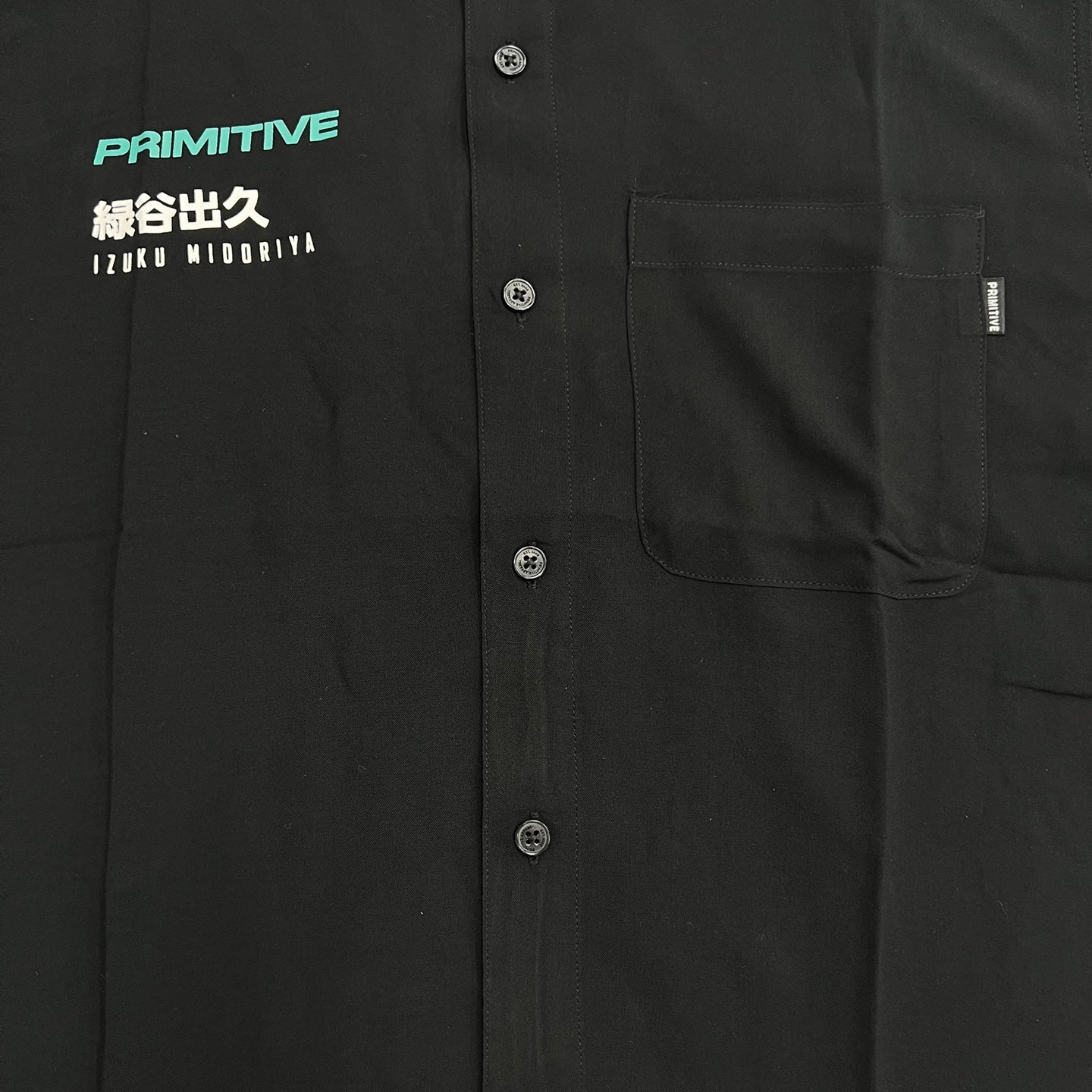 PRIMITIVE Izuku Midoriya Short Sleeve Woven Shirts