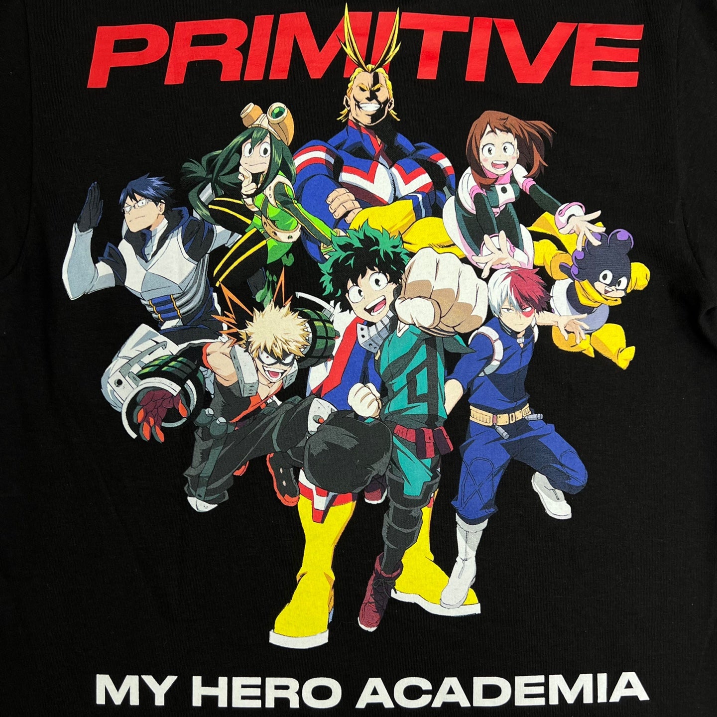 PRIMITIVE X My Hero Academia Short Sleeve T-Shirt - BLACK
