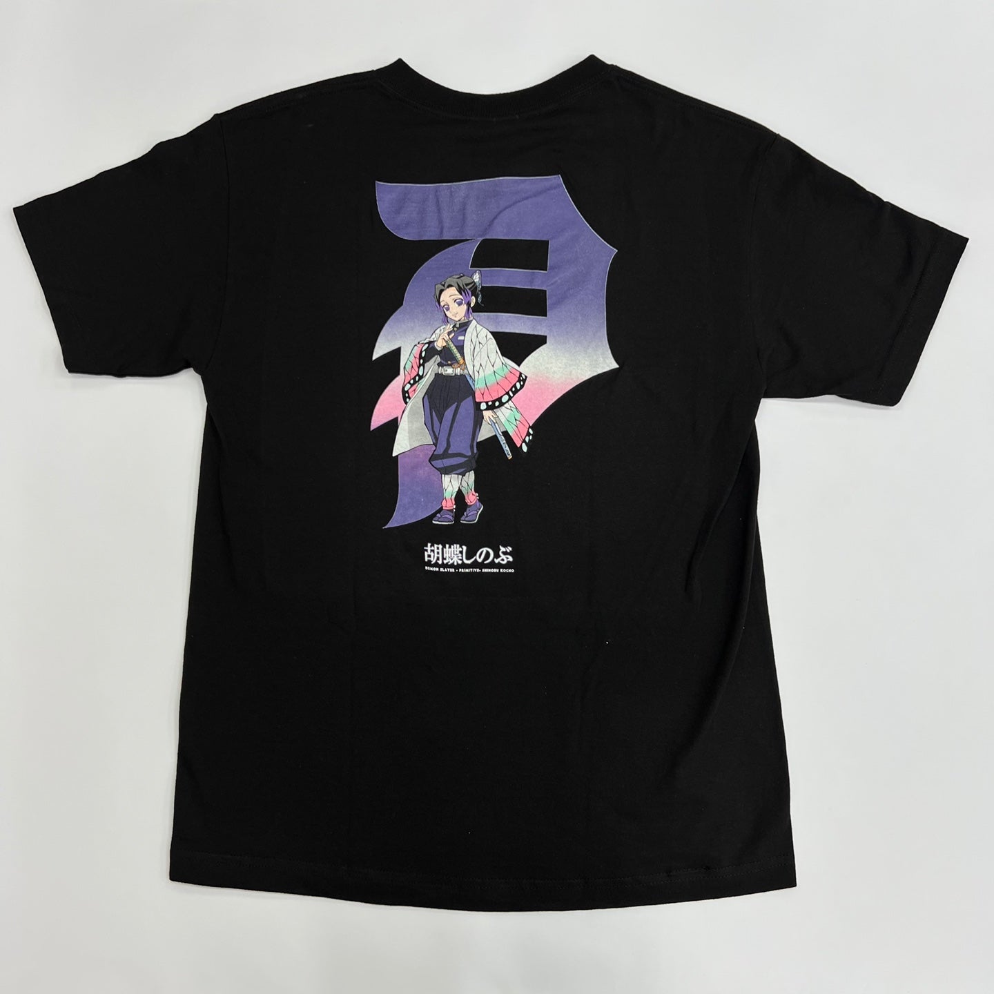 Primitive X Demon Slayer Shinobu Dirty P T-Shirt - Black