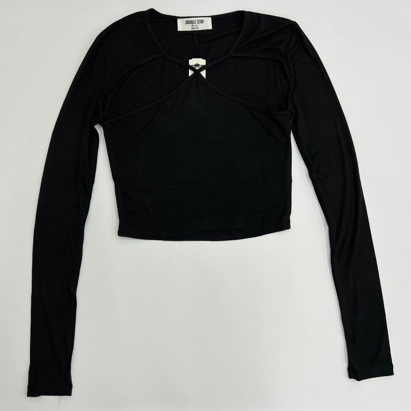 Women's Cutout Long Sleeve Crop Top