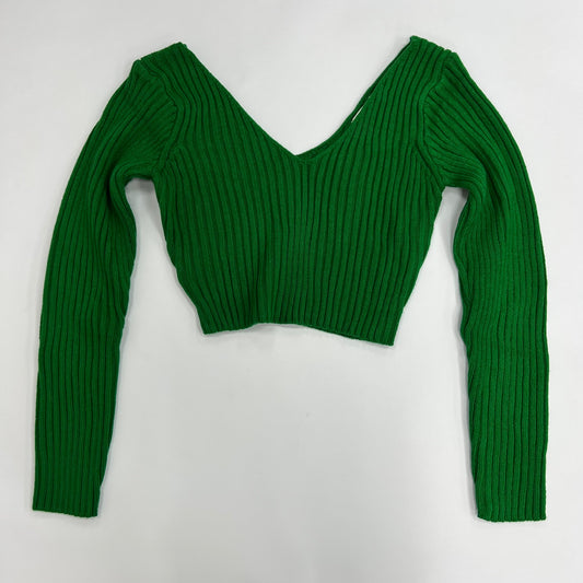 Women's Wide V-Neck Sweater Top