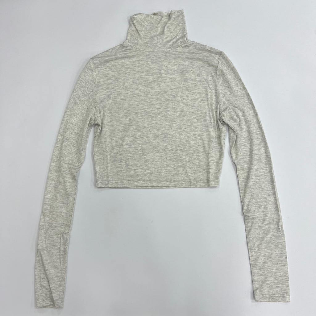 Women's Turtleneck Crop Top T-Shirt