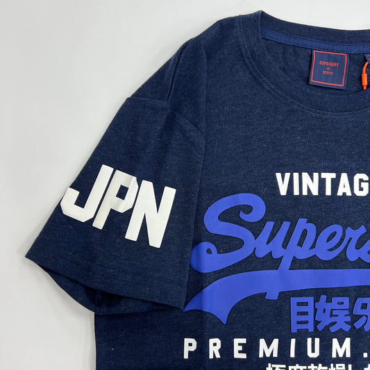 SUPERDRY Muscle Fit Graphic T-Shirt - Navy