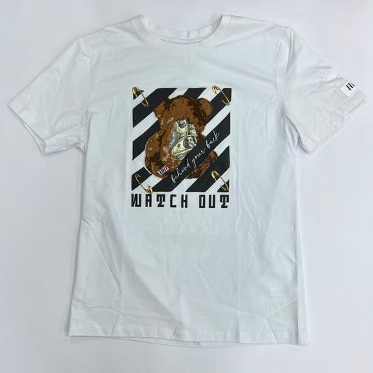 FIFTH LOOK Watch Out Terry Bear Graphic T-Shirt