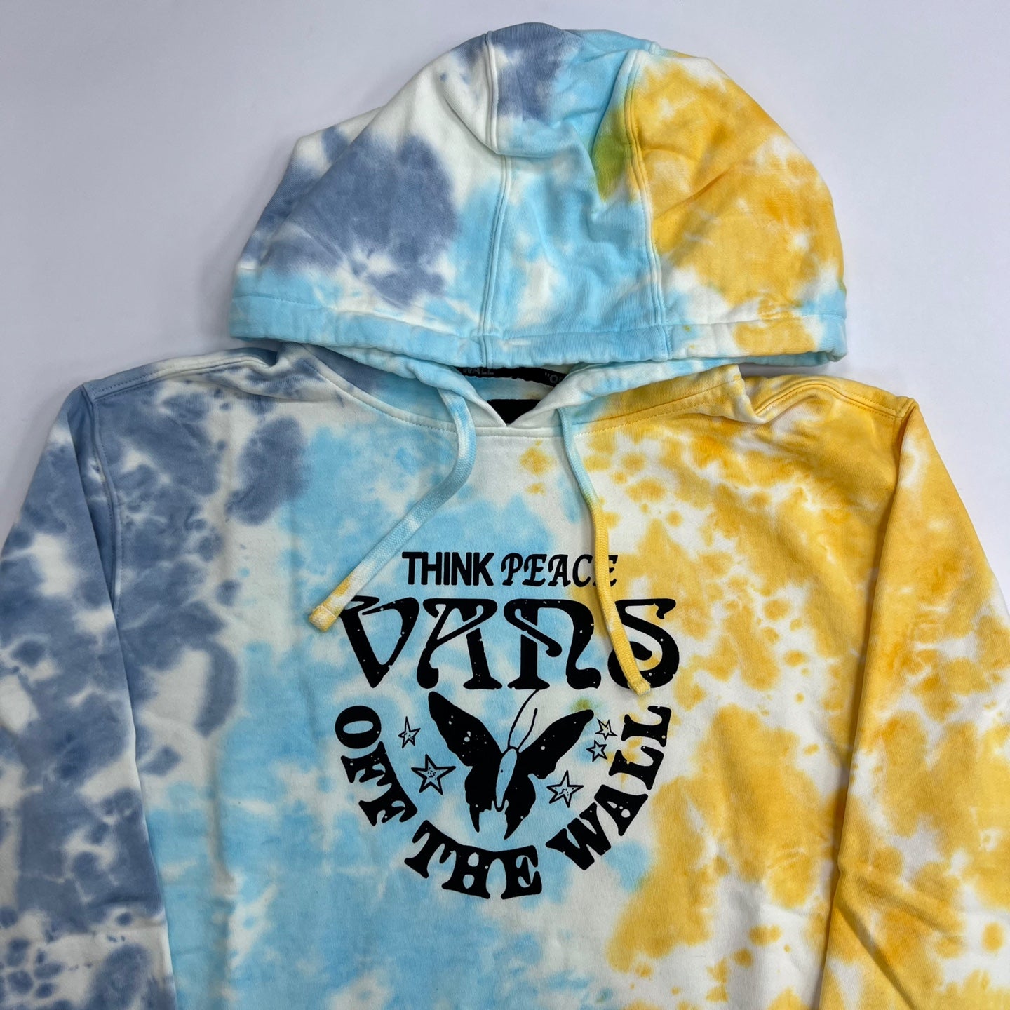 Vans drop v blue tie dye hoodie Clearance