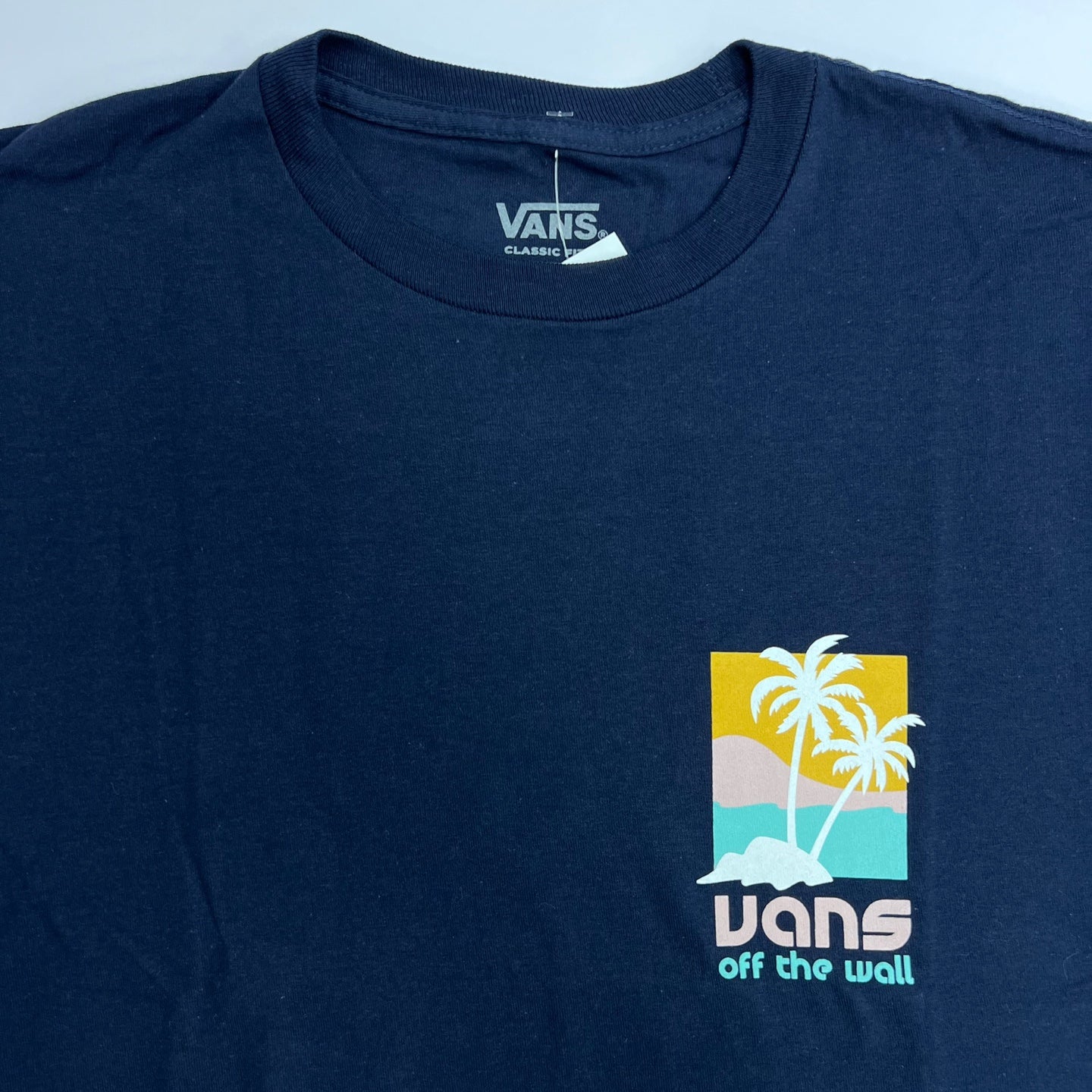 VANS Island Dual Palm T-Shirt - Navy