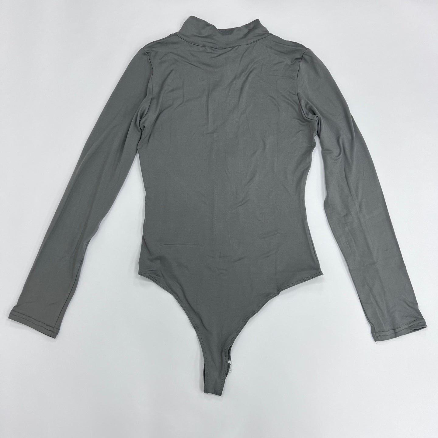 Women's Half Zipper Long Sleeve Bodysuit