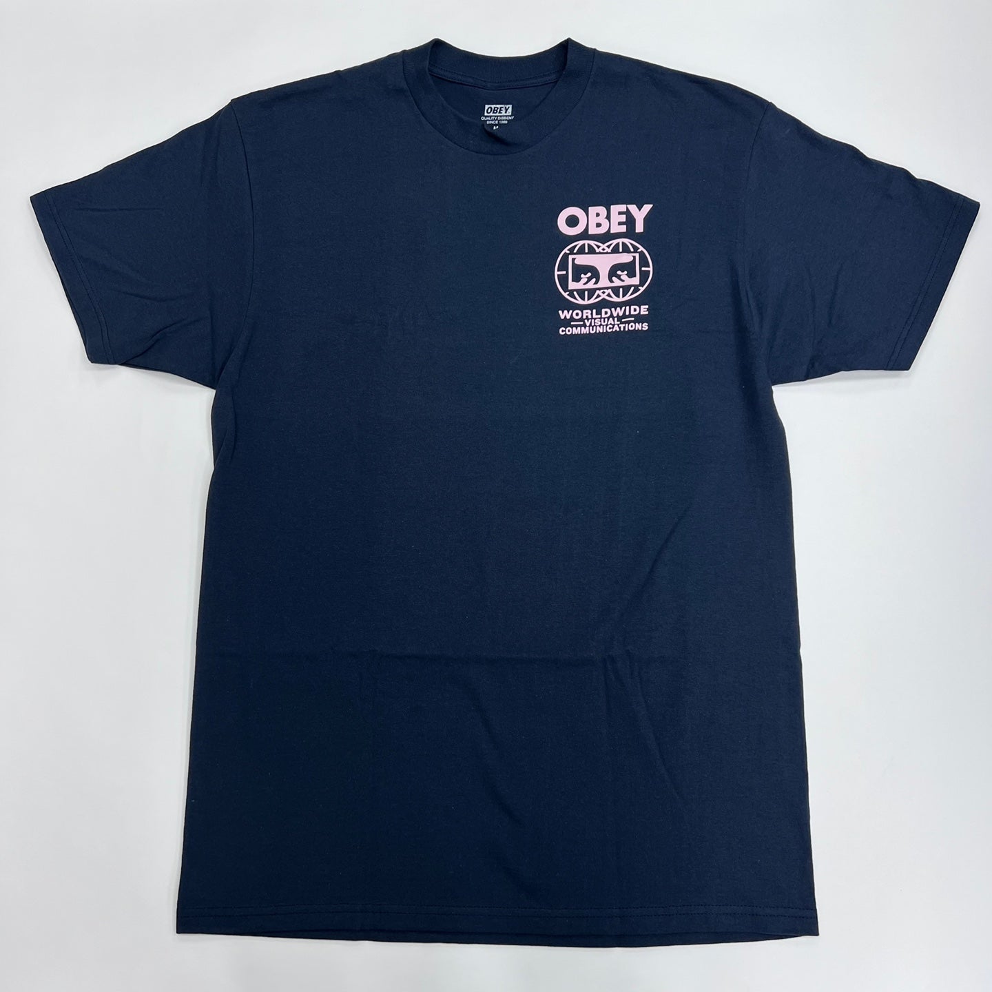 OBEY Worldwide Visual Communications T-Shirt - Navy