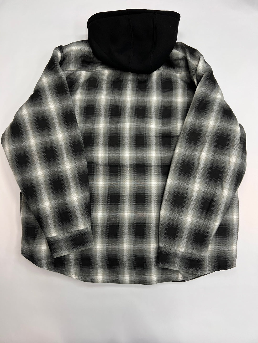 Men's Winter Hooded Quilt Plaid Jacket