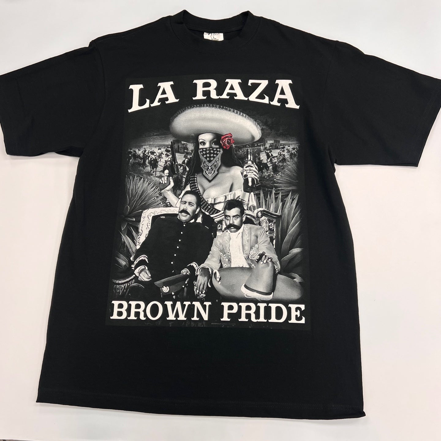 BILLIONAIRE La Raza Brown Pride Graphic T-Shirt