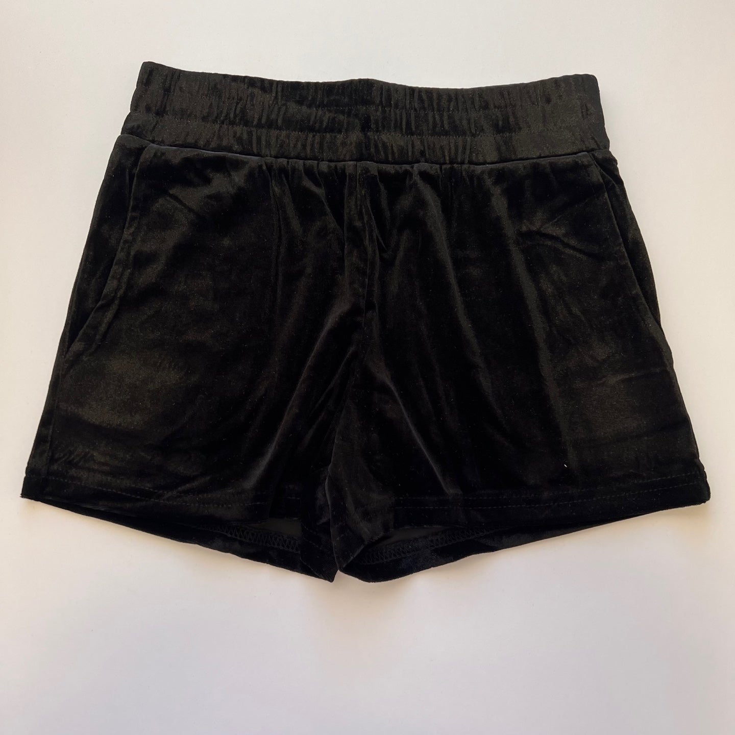 Women's Velour Shorts with Pockets