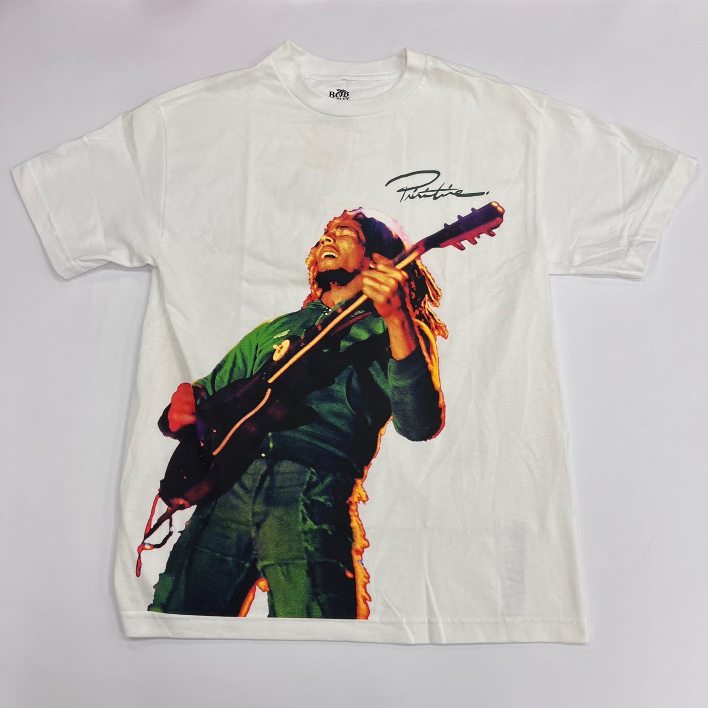 Primitive x Bob Marley Wild One White Shirt