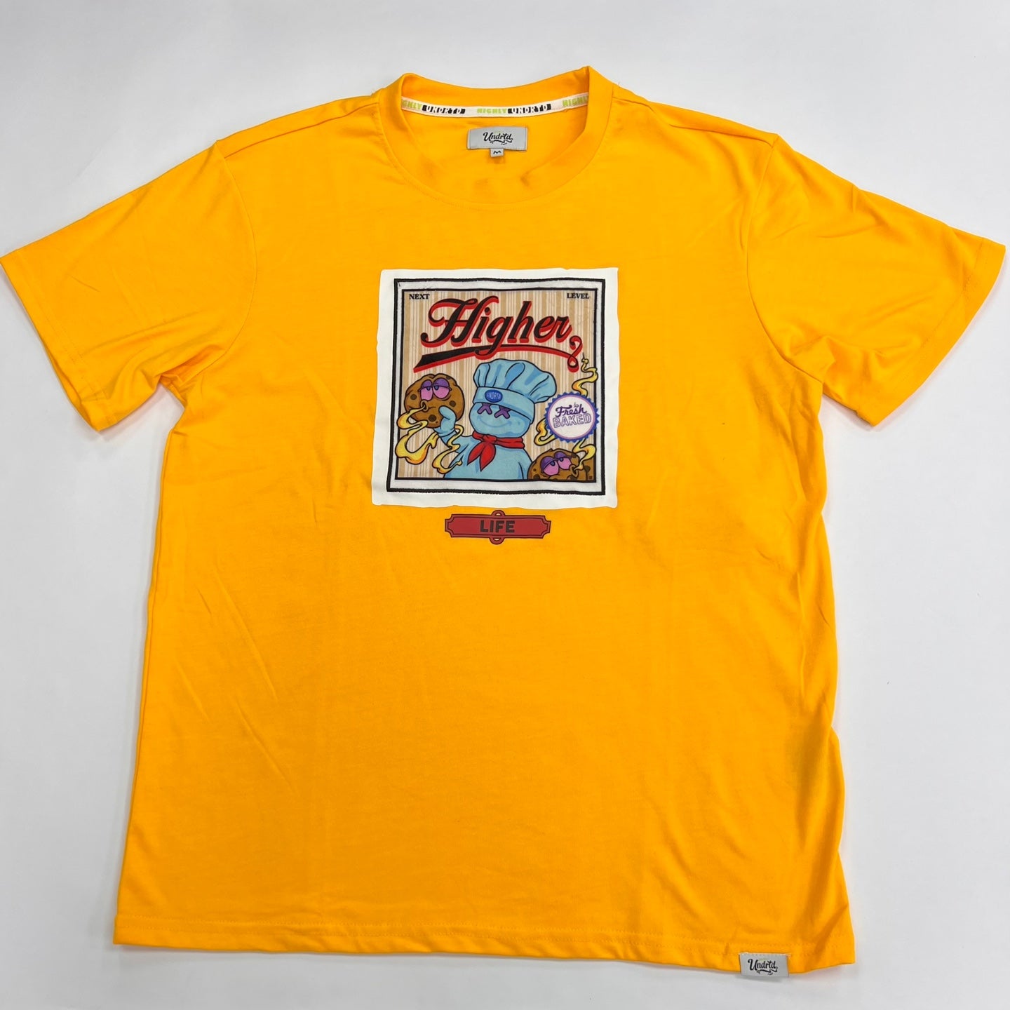 HIGHLY UNDRTD Higher Life Graphic T-Shirt - Yellow