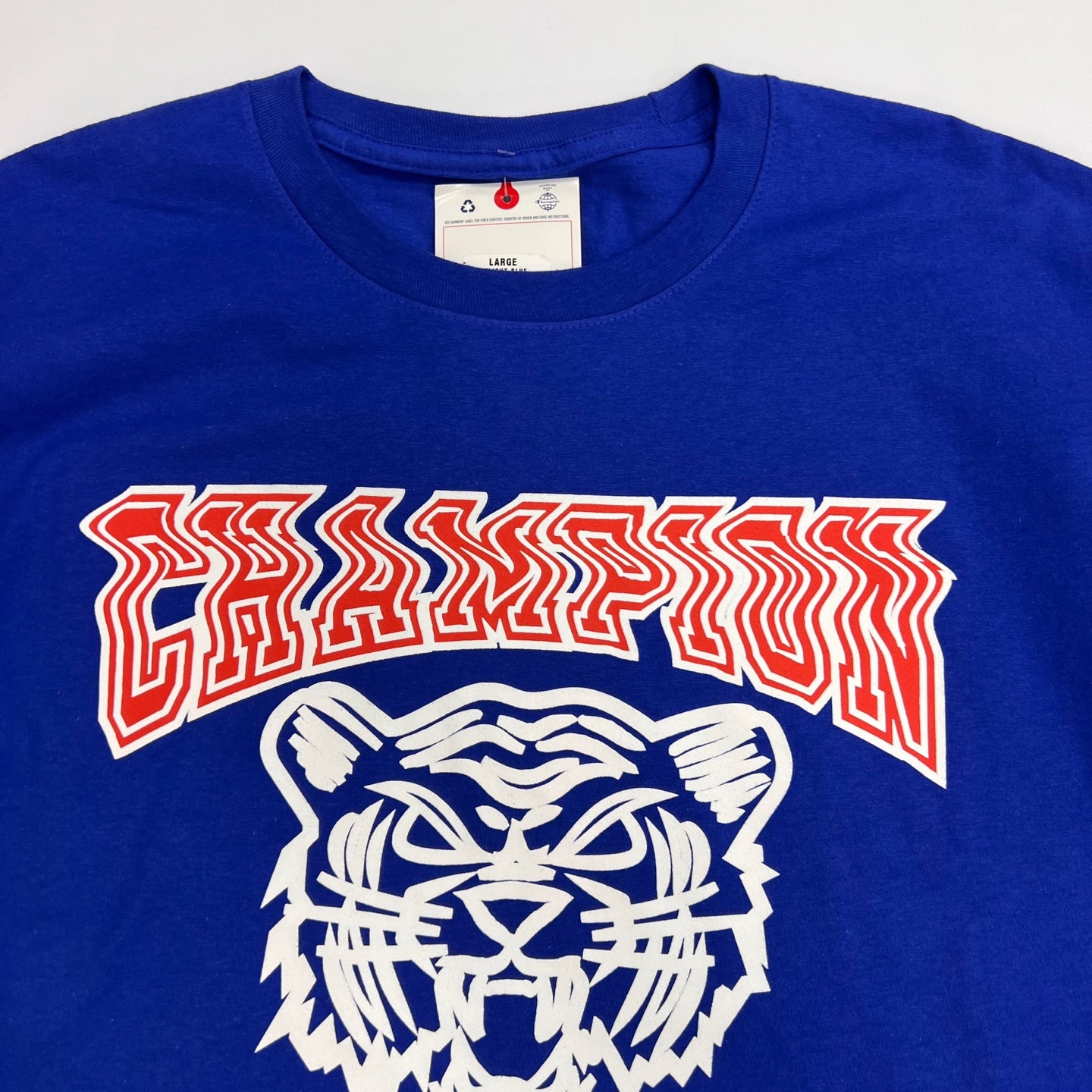 Champion Roaring Mascot Graphic T-Shirt - Royal Blue