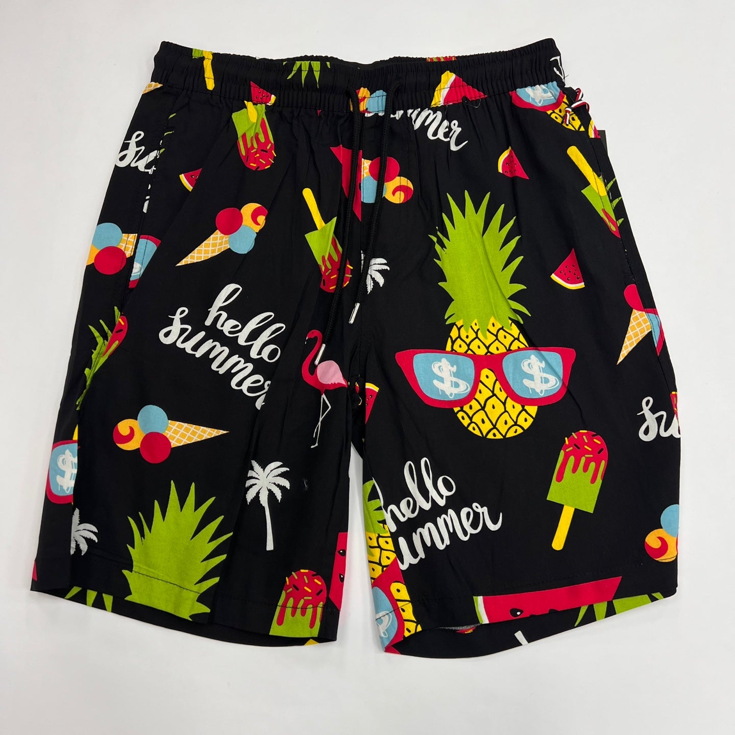 SWTICH Hellow Summer Graphic Print Shorts