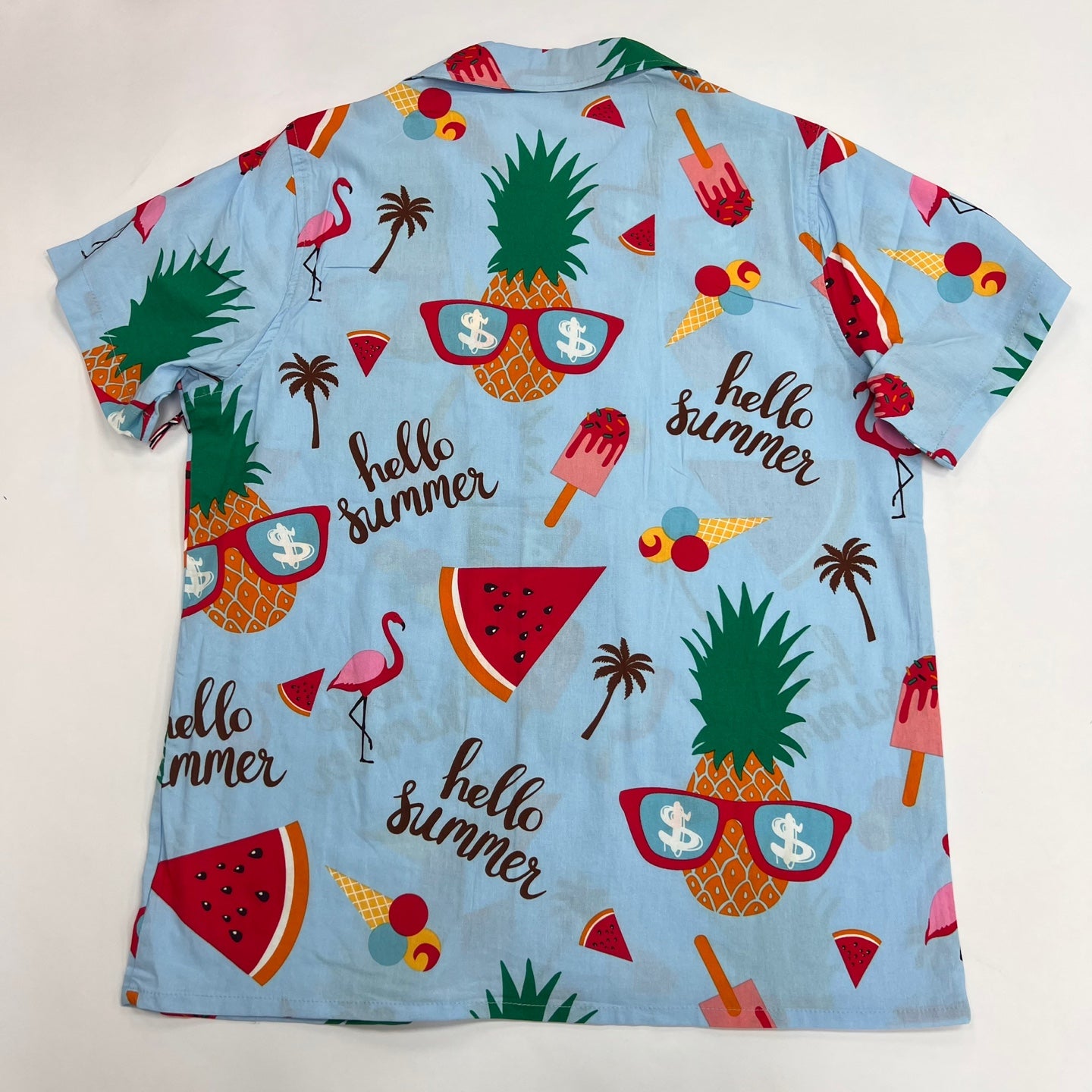 SWTICH Hello Summer Tropical Shirts - Sky Blue