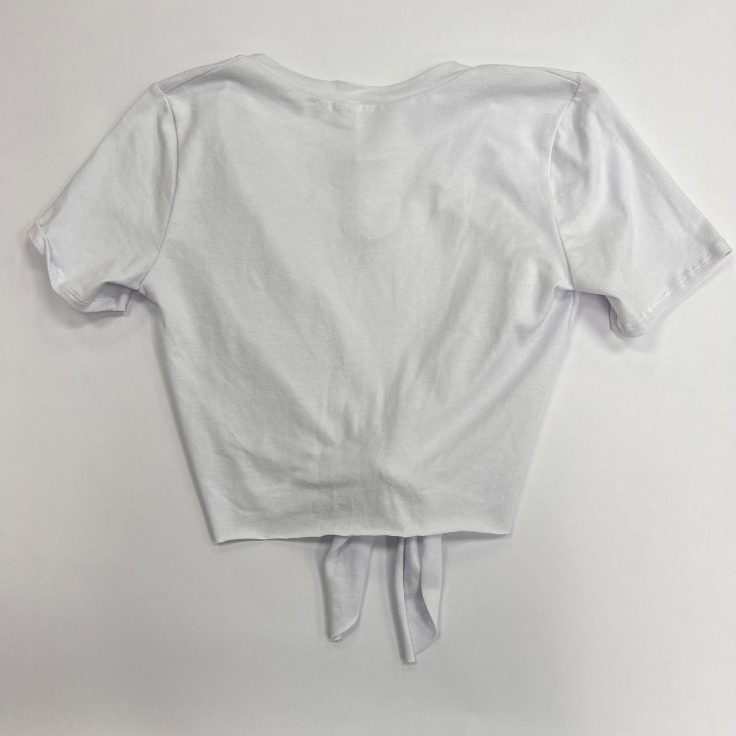 Women\'s Tie Front Print Knot K T-Shirt MOMO – Cross