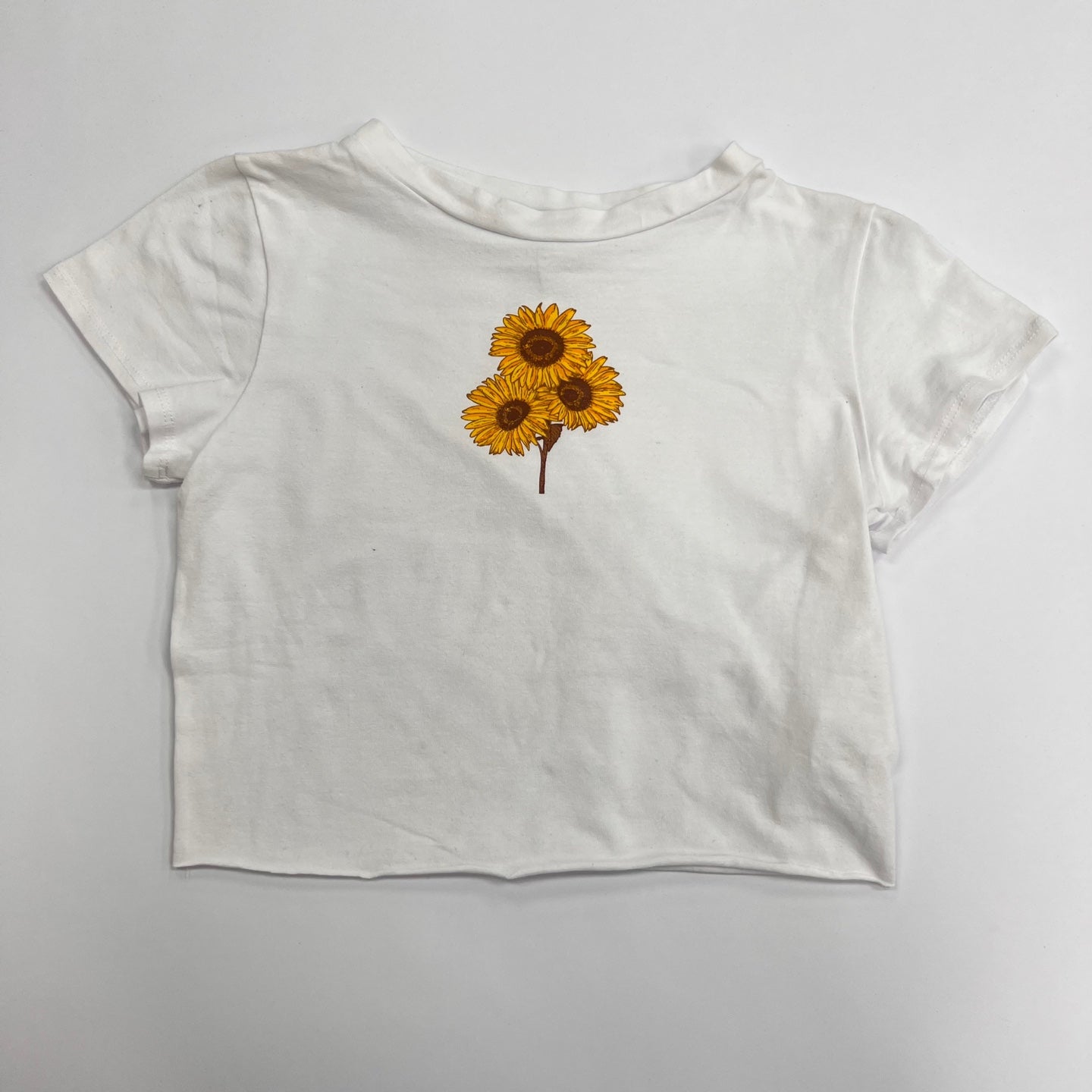 Women's Sunflower Crop Top T-Shirt