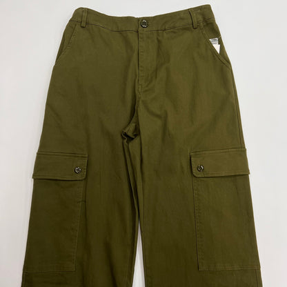 Women's Twill Wide Pants with Pockets