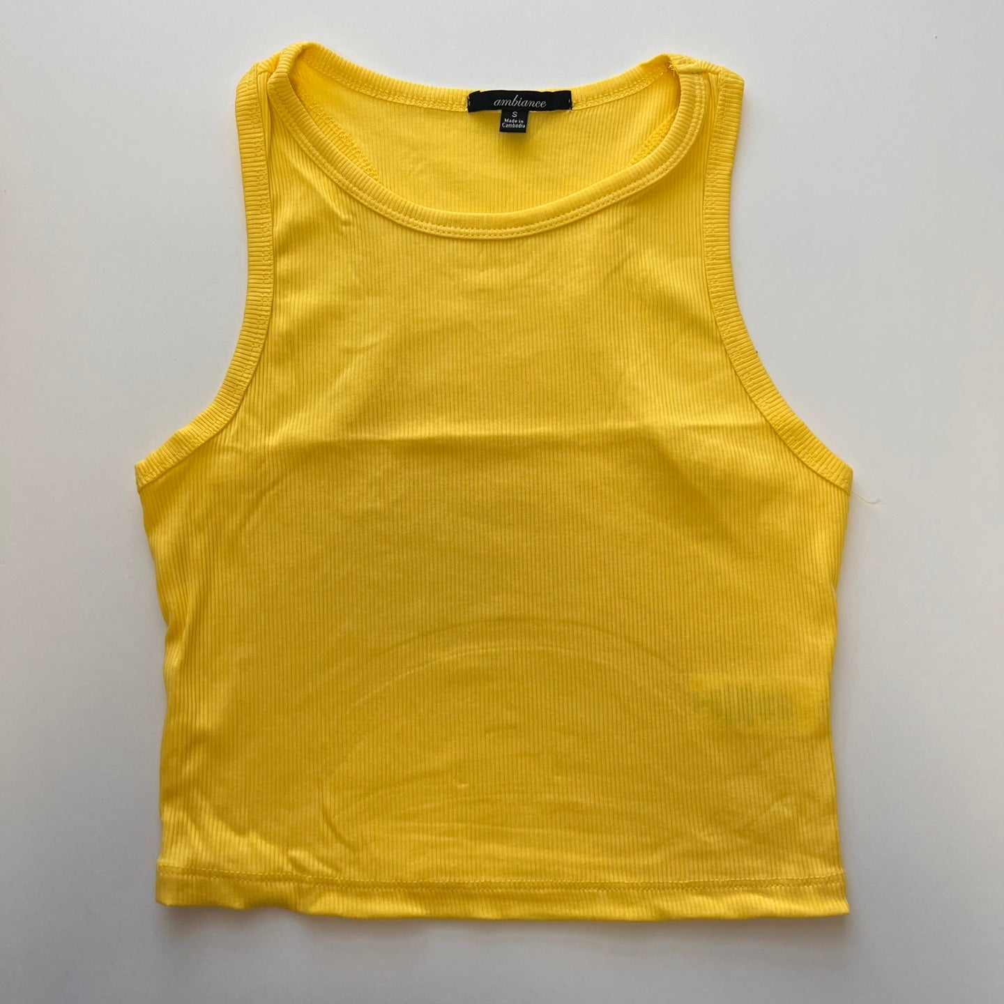 Women's Solid Sleeveless Raceback Crop Top Tank Tops