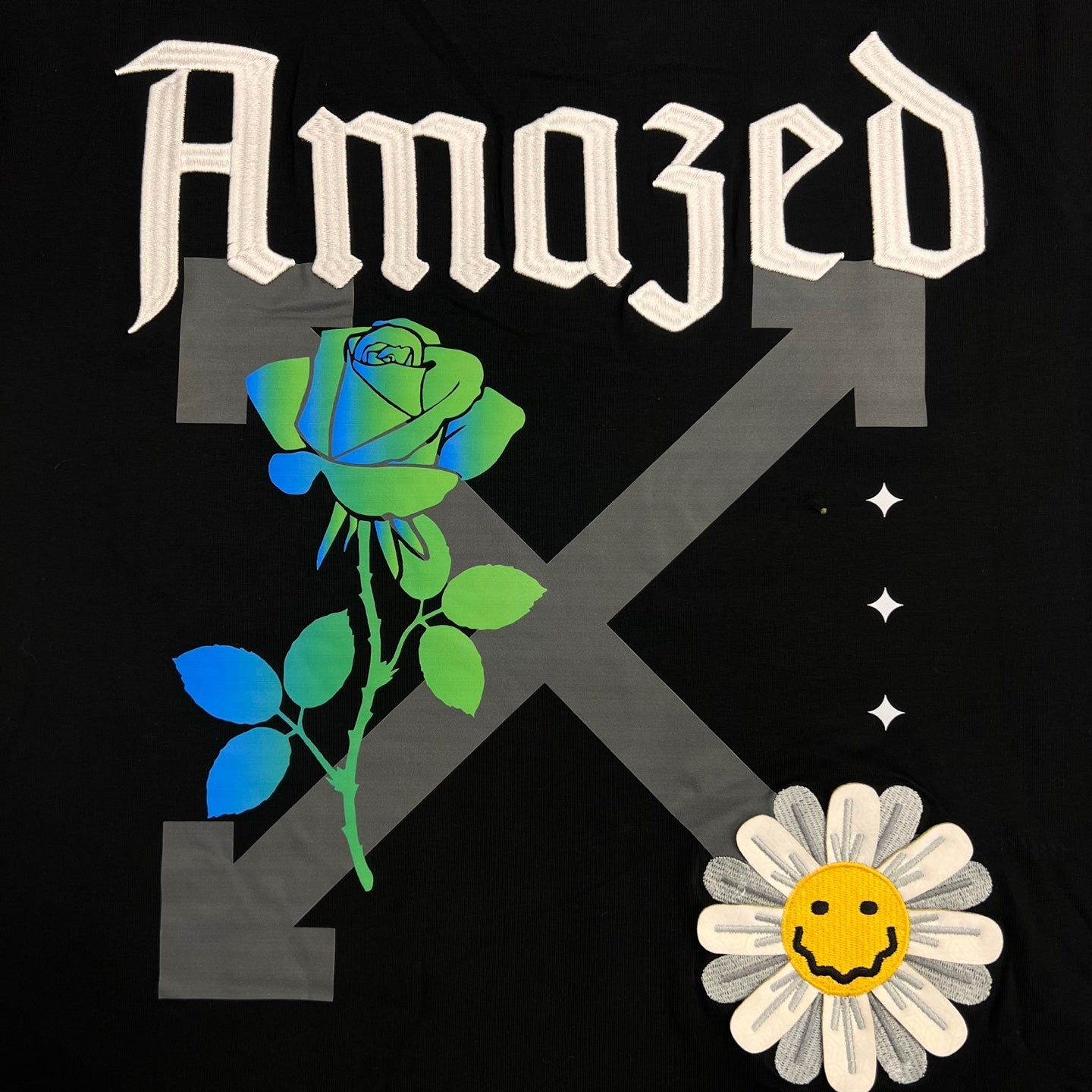 BKYS Amaged Floral Graphic T-Shirt