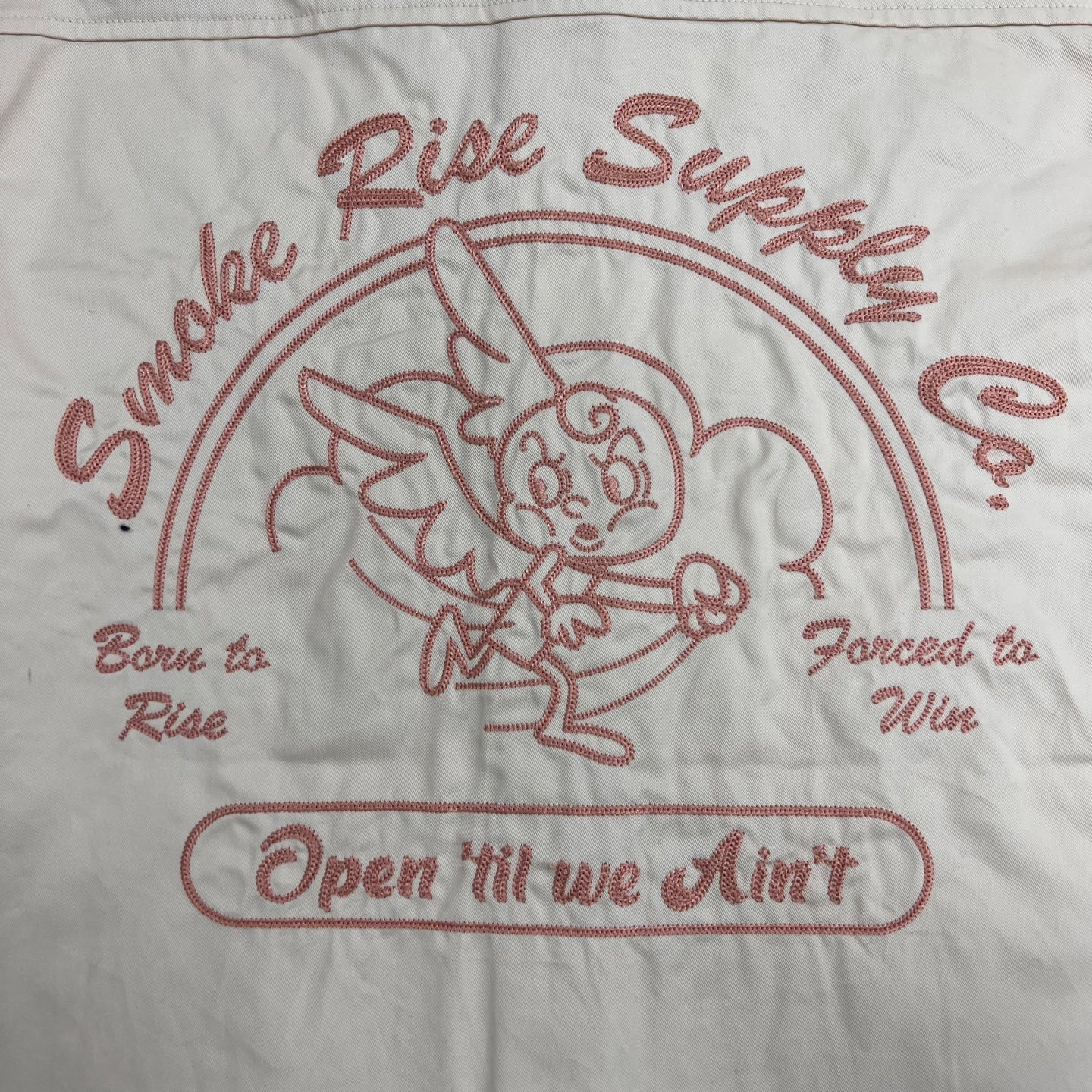 SMOKE RISE Graphic Embroidery Woven Shirts