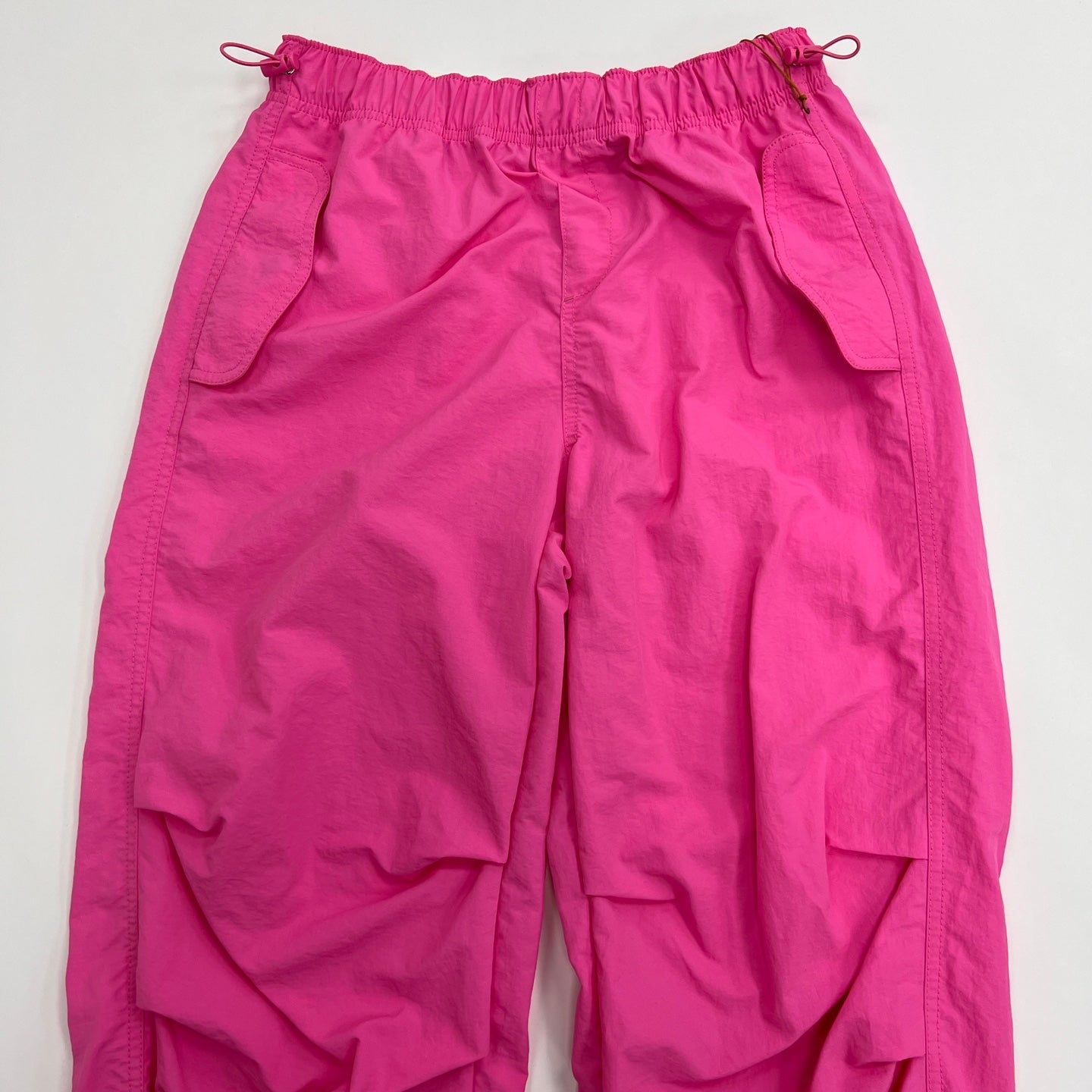 Women's Solid Nylon Parachute Pants