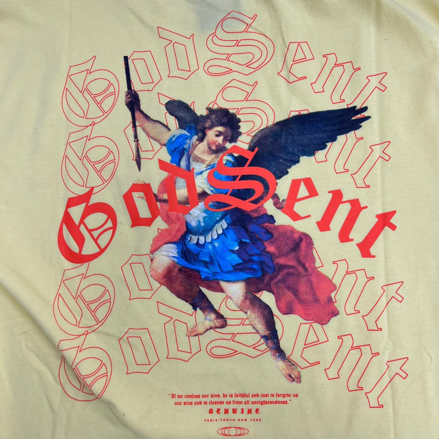 God Sent Angel Graphic Print T-Shirt
