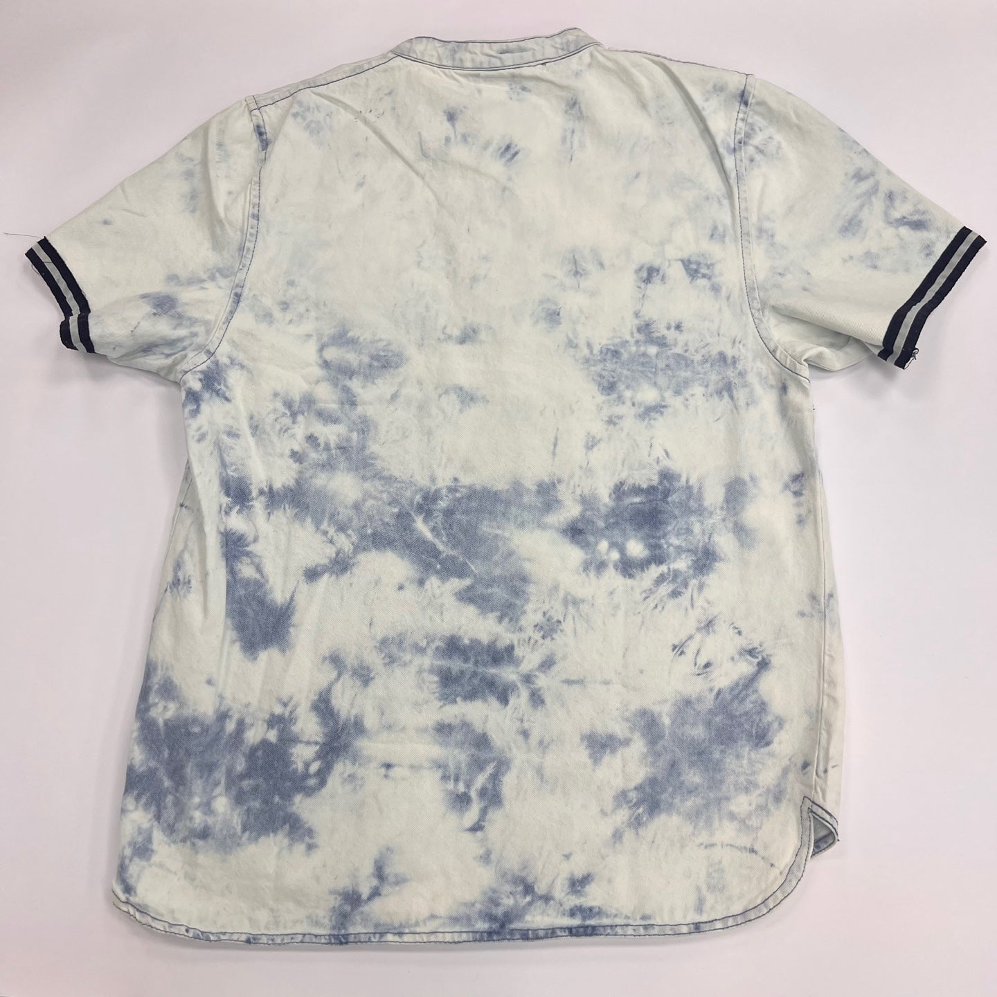 Men's Acid Wash Baseball Henry Jersey T-Shirt